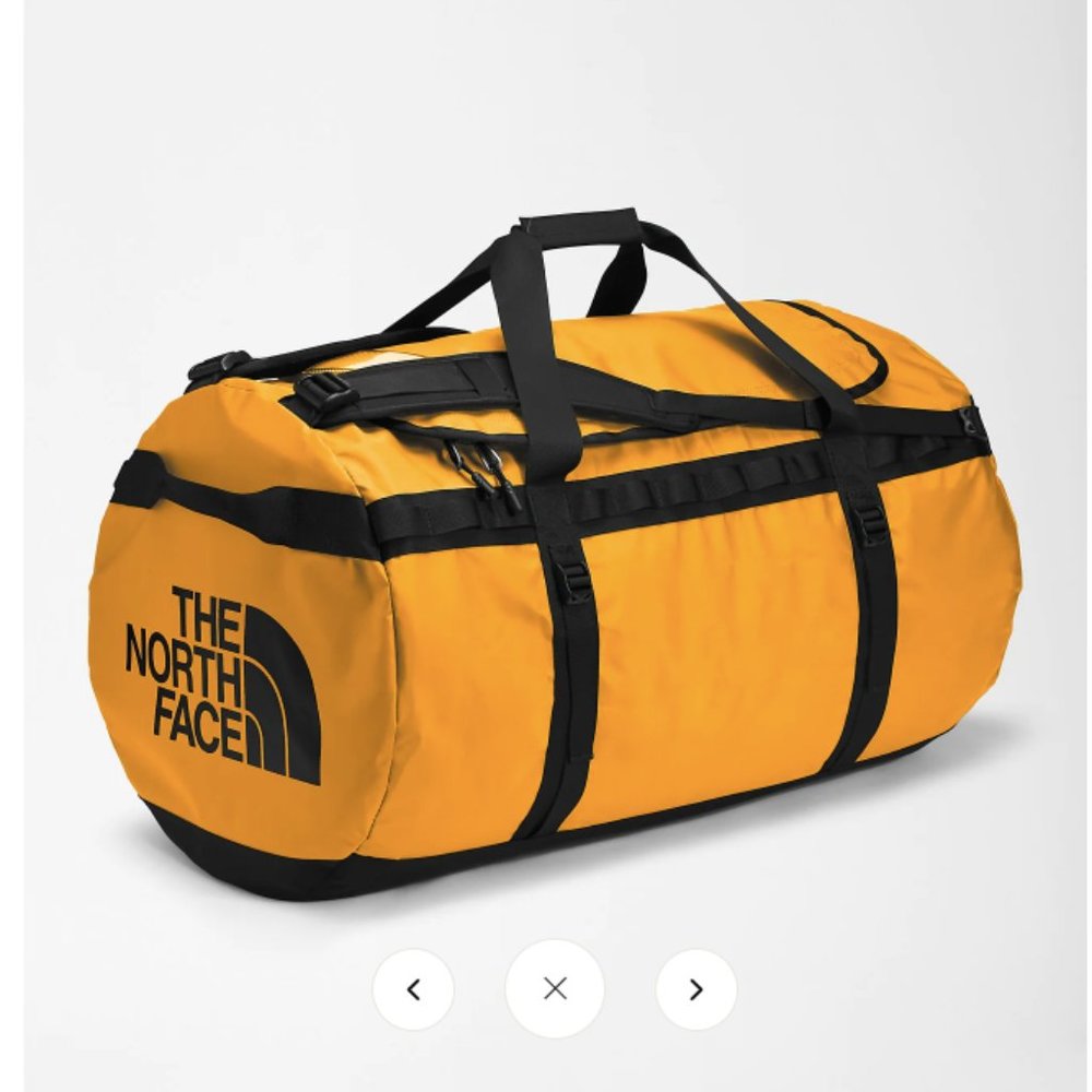 THE NORTH FACE Base Camp Duffel/Bag/Backpack L 95L Summit Gold/TNF Black NEW